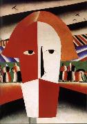 Kasimir Malevich Peasant-s head painting